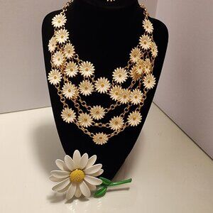 Kate Spade Daisy Necklace, Earrings, Ring and Brooch Set